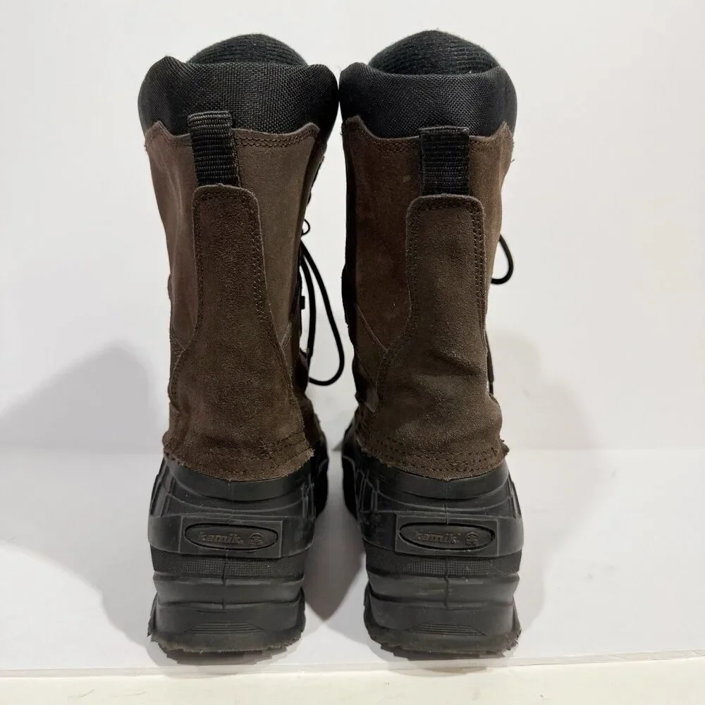 Kamik Men's The Nation Plus Winter Boot Dark Brown Size 10- WK001.0X- Dark Brown